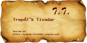 Trepák Tivadar névjegykártya
