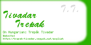 tivadar trepak business card