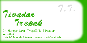 tivadar trepak business card